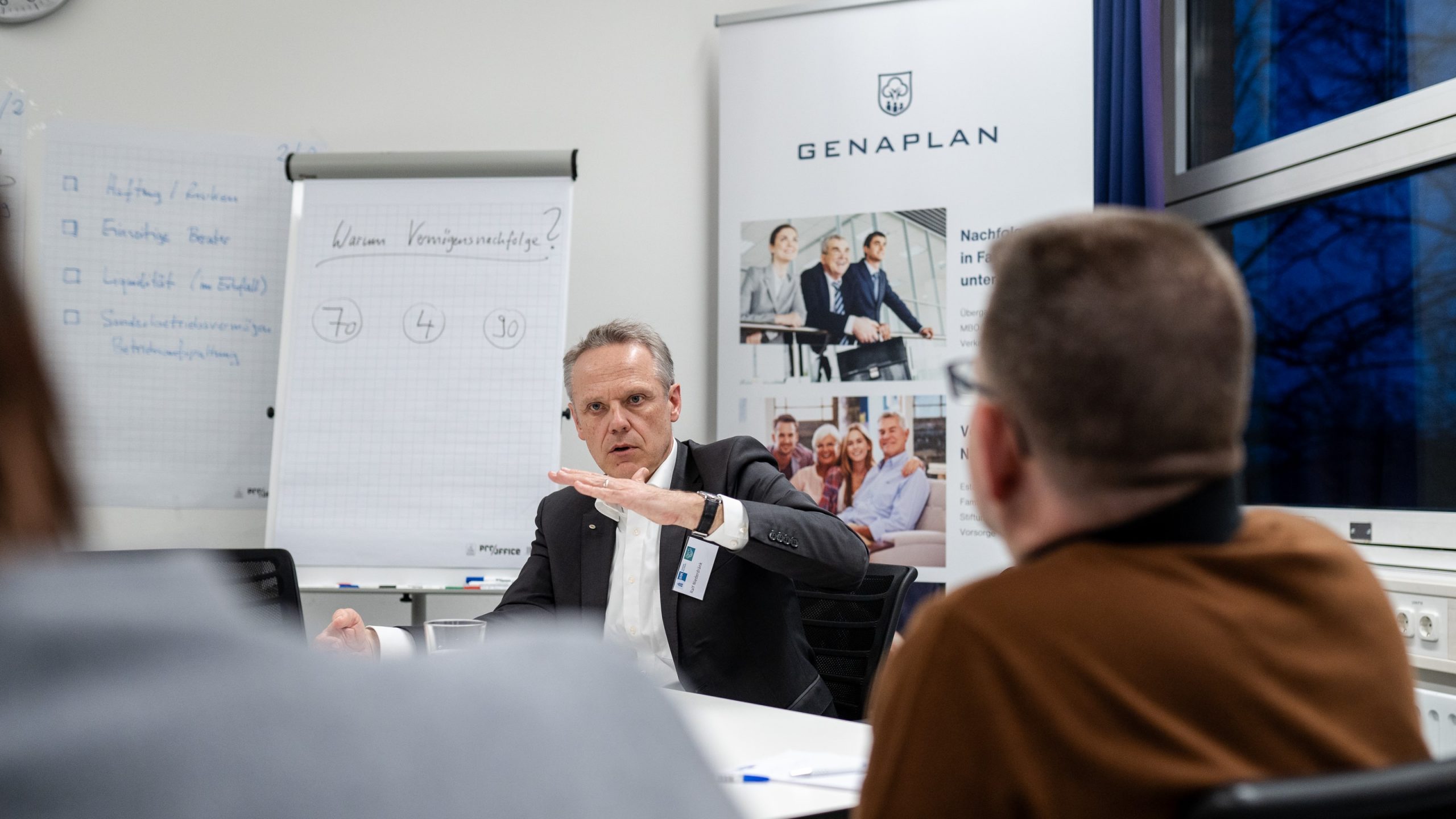 Ralf Niederdränk, GENAPLAN im Werkstattgespräch mit Kunden zur Nachfolgeplanung